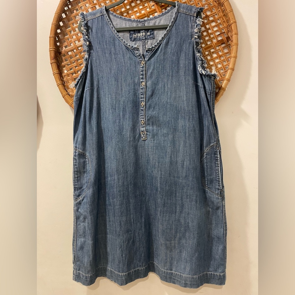 Gap | Denim Shift Dress | XL